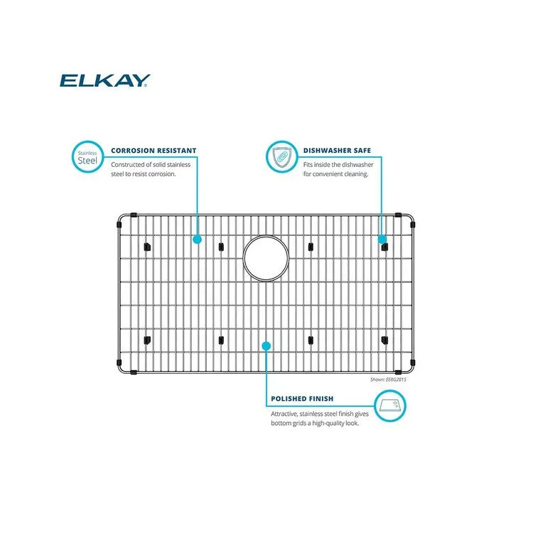 15-1/16"L x 17-3/16"W Stainless Steel Bottom Grid