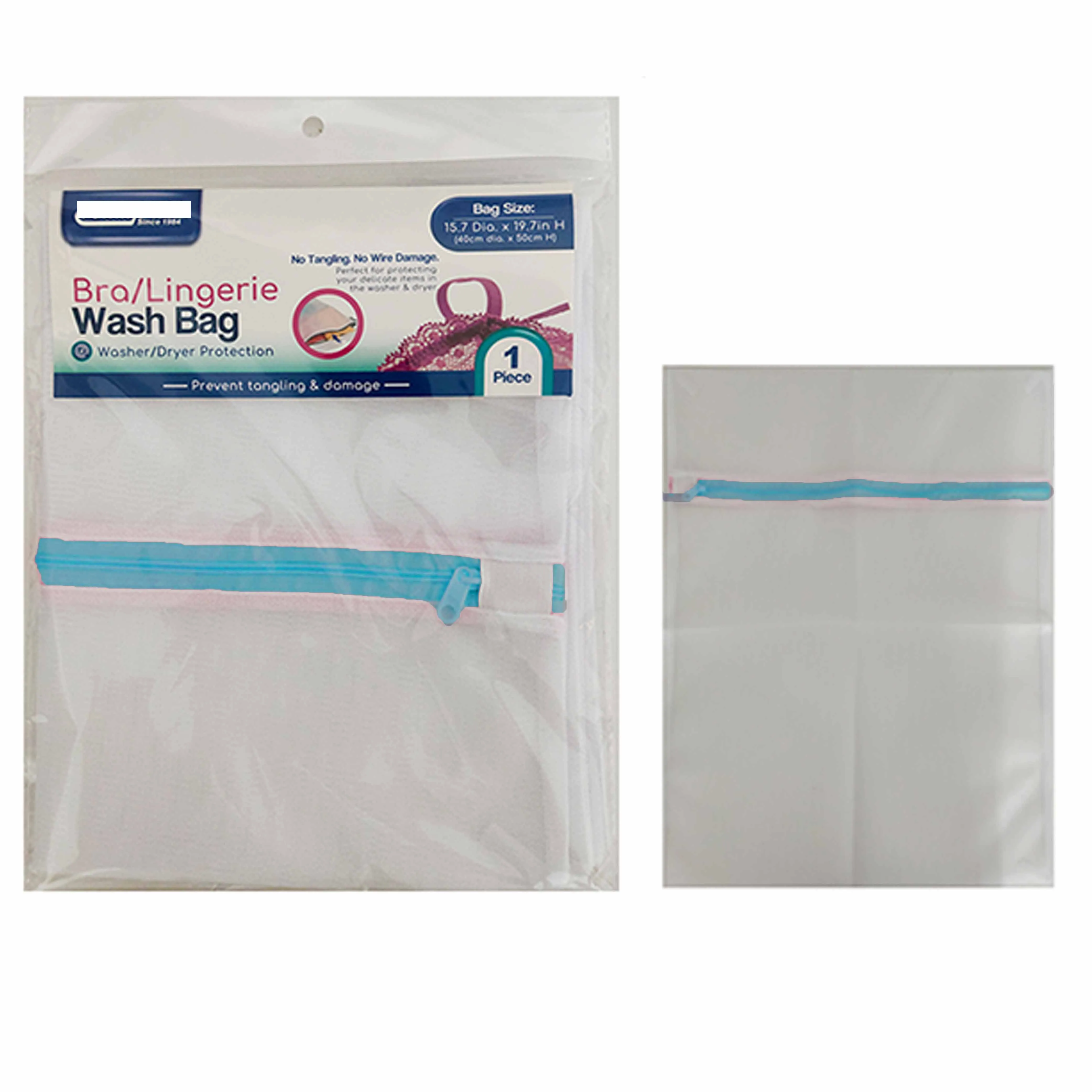 2 x Mesh Delicate Laundry Bag 16"x20" Lingerie Socks Bra Underwear Wash Zippered