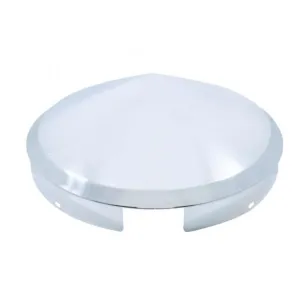 4 Even Notched Chrome Pointed Front Hub Cap - 1" Lip