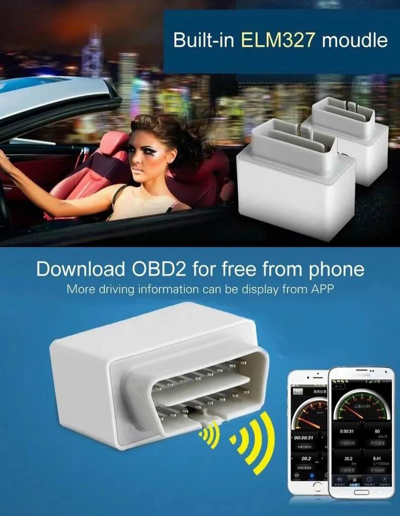 5.5 Inch Bluetooth Car Hud System Speed Fuel Alarm Black