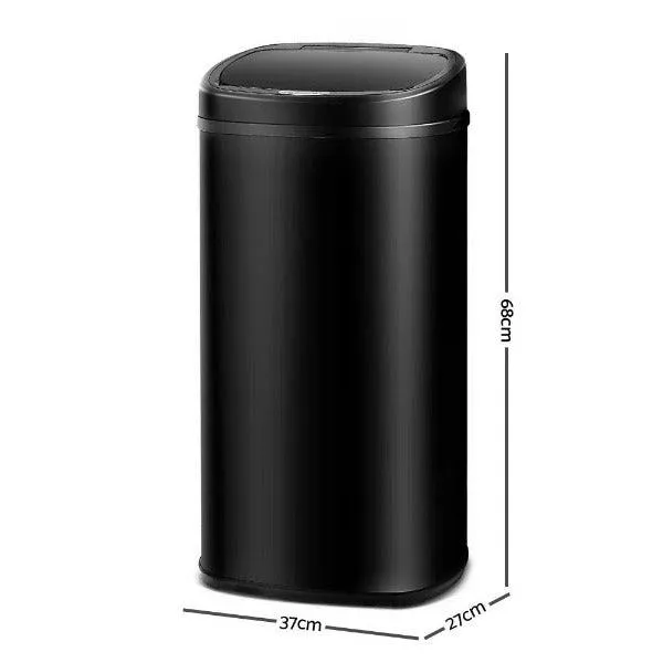 Automatic Motion Sensor Rubbish Bin 58L - Black