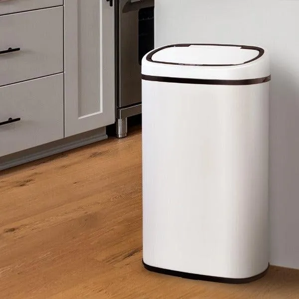 Automatic Motion Sensor Rubbish Bin 58L - White