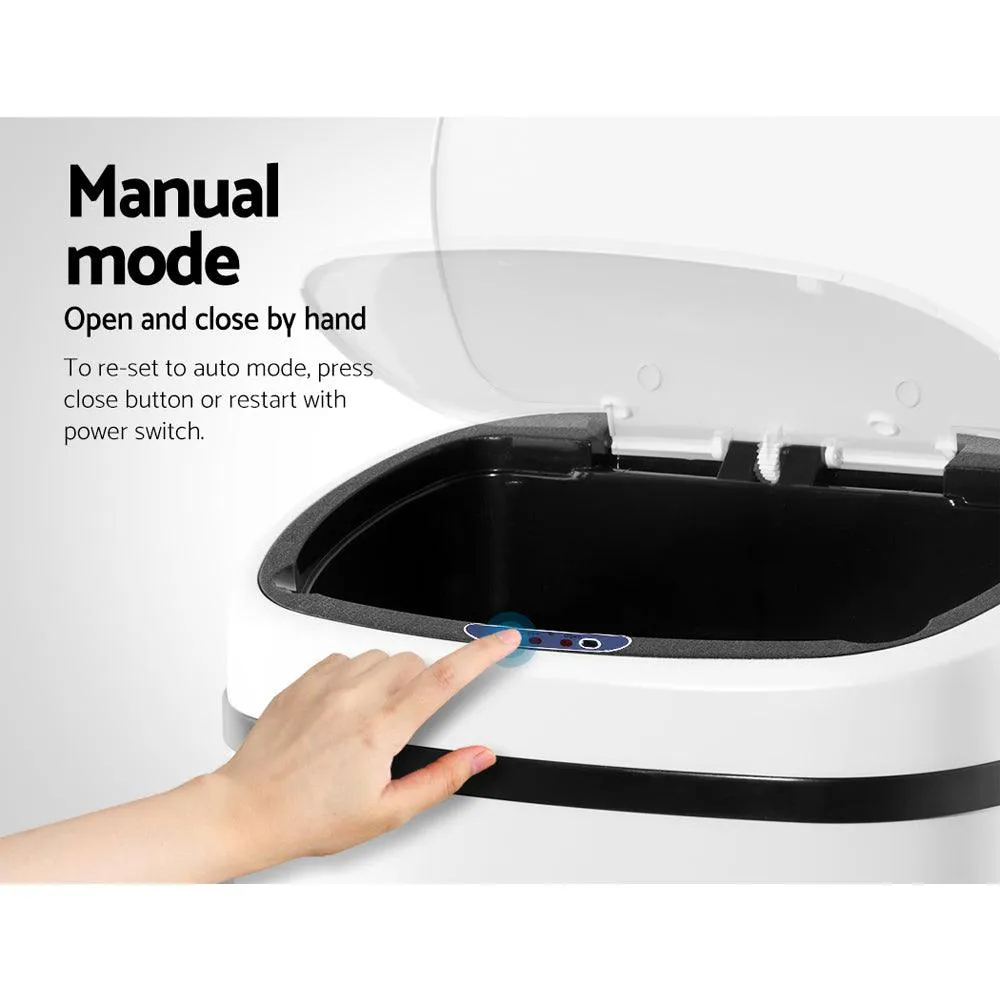 Automatic Motion Sensor Rubbish Bin 58L - White