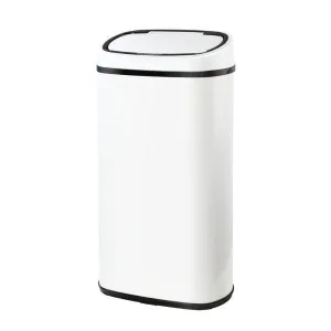 Automatic Motion Sensor Rubbish Bin 58L - White