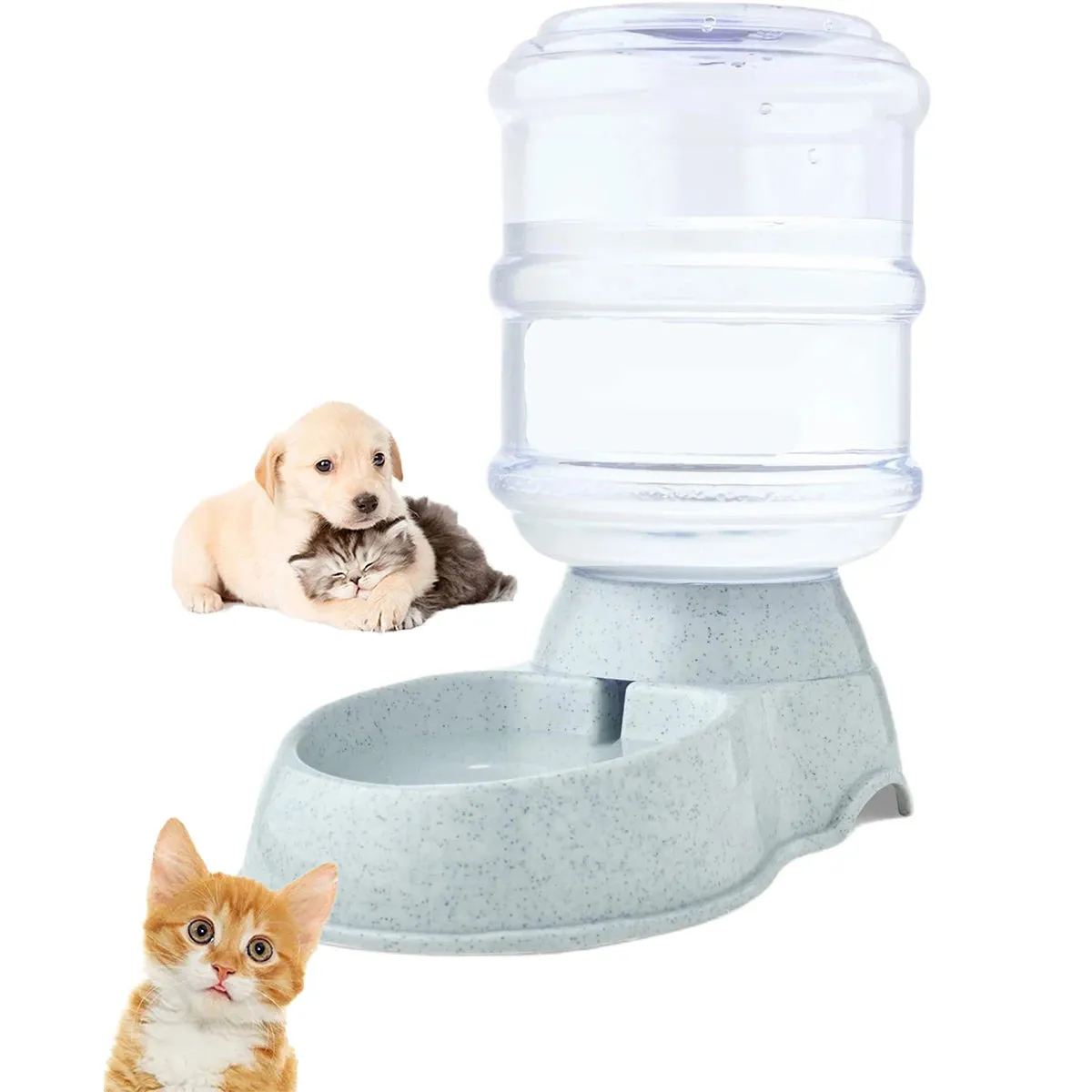 Automatic Water Dispenser and Large-Capacity Pet Feeder – Food and Water Bowl for Cats and Small Dogs
