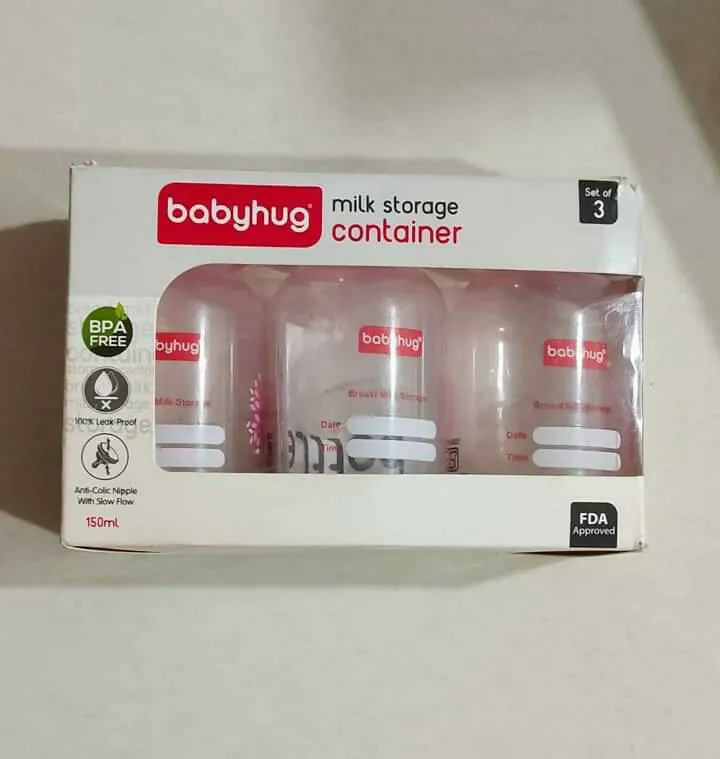 BABYHUG Electric Breast Pump & Milk Storage Bottles