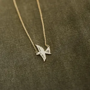 Bird Necklace- Gold