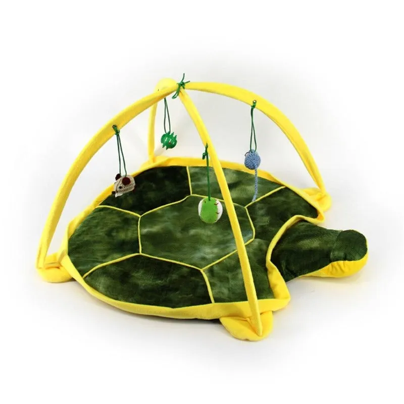 Cat Play Mat With Hanging Toys Activity Center For Bored Cats