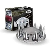 Chrome ABS Plastic Front Pointed Axel Cover Kit
