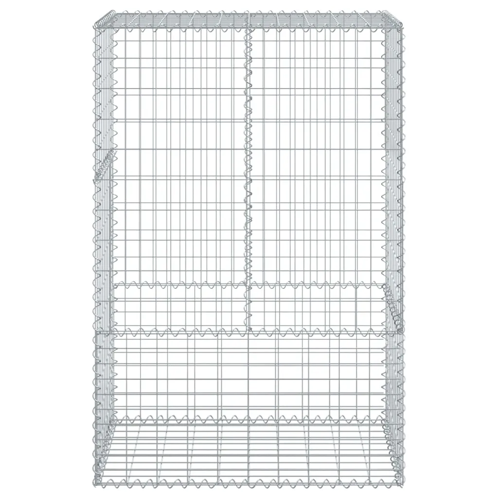 Gabion Basket with Cover 100x50x150 cm Galvanised Iron