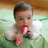 Green Sprouts Cornstarch Dumbbell Rattle