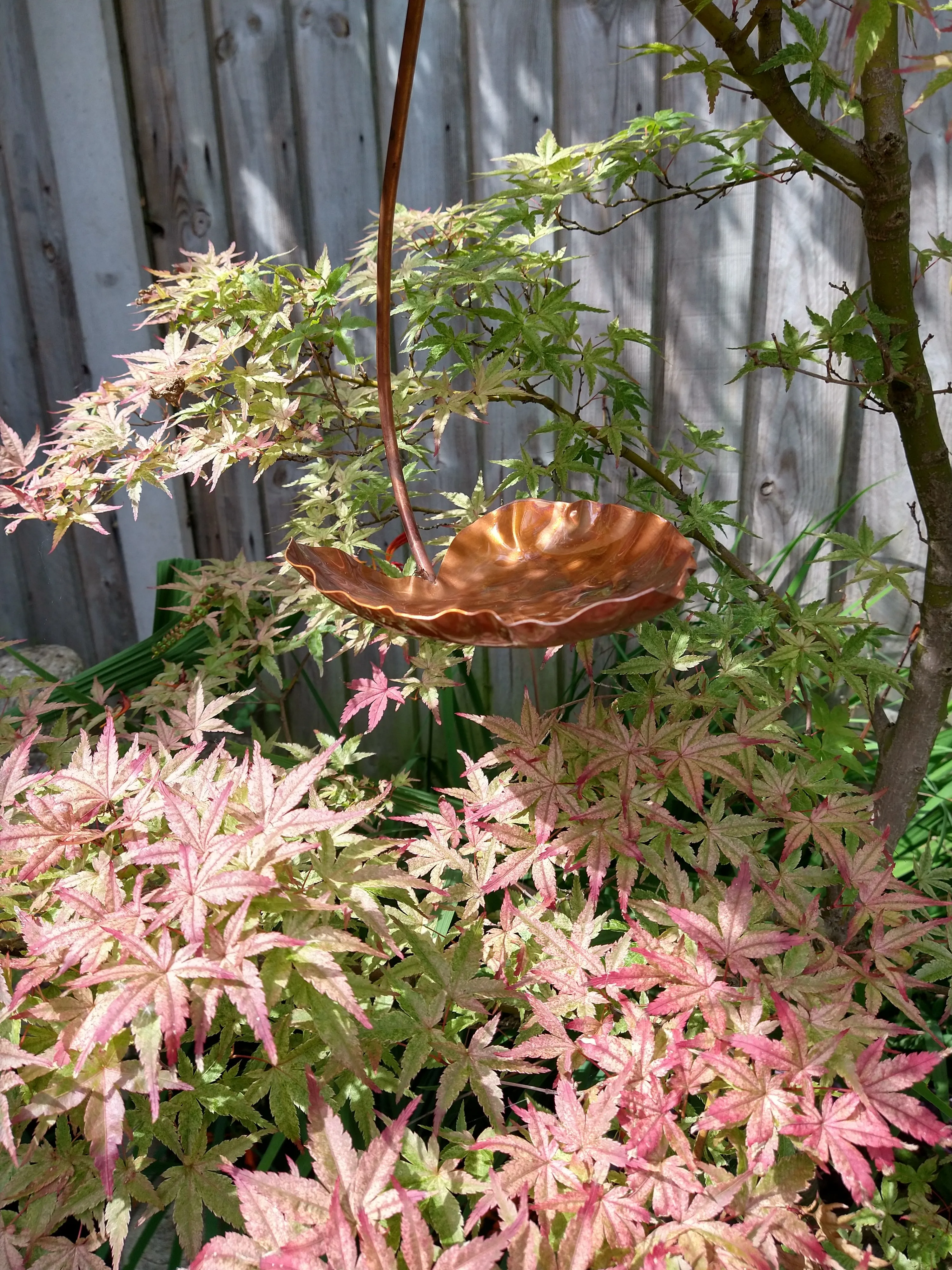 Handmade Copper Hanging Bird Feeder | Made in the UK | Durable & Weatherproof | Attracts Birds to Your Garden