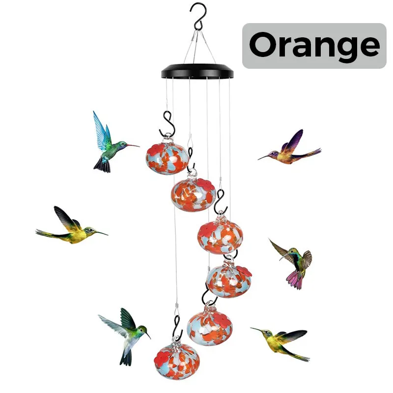 Hummingbird Wind Chime Feeder