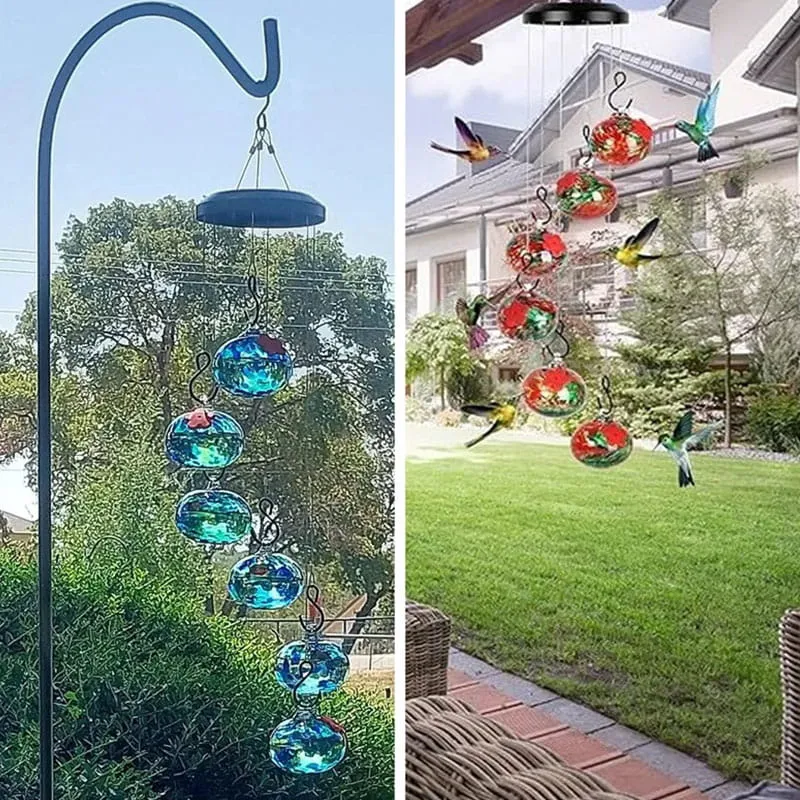 Hummingbird Wind Chime Feeder