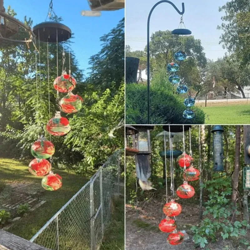 Hummingbird Wind Chime Feeder