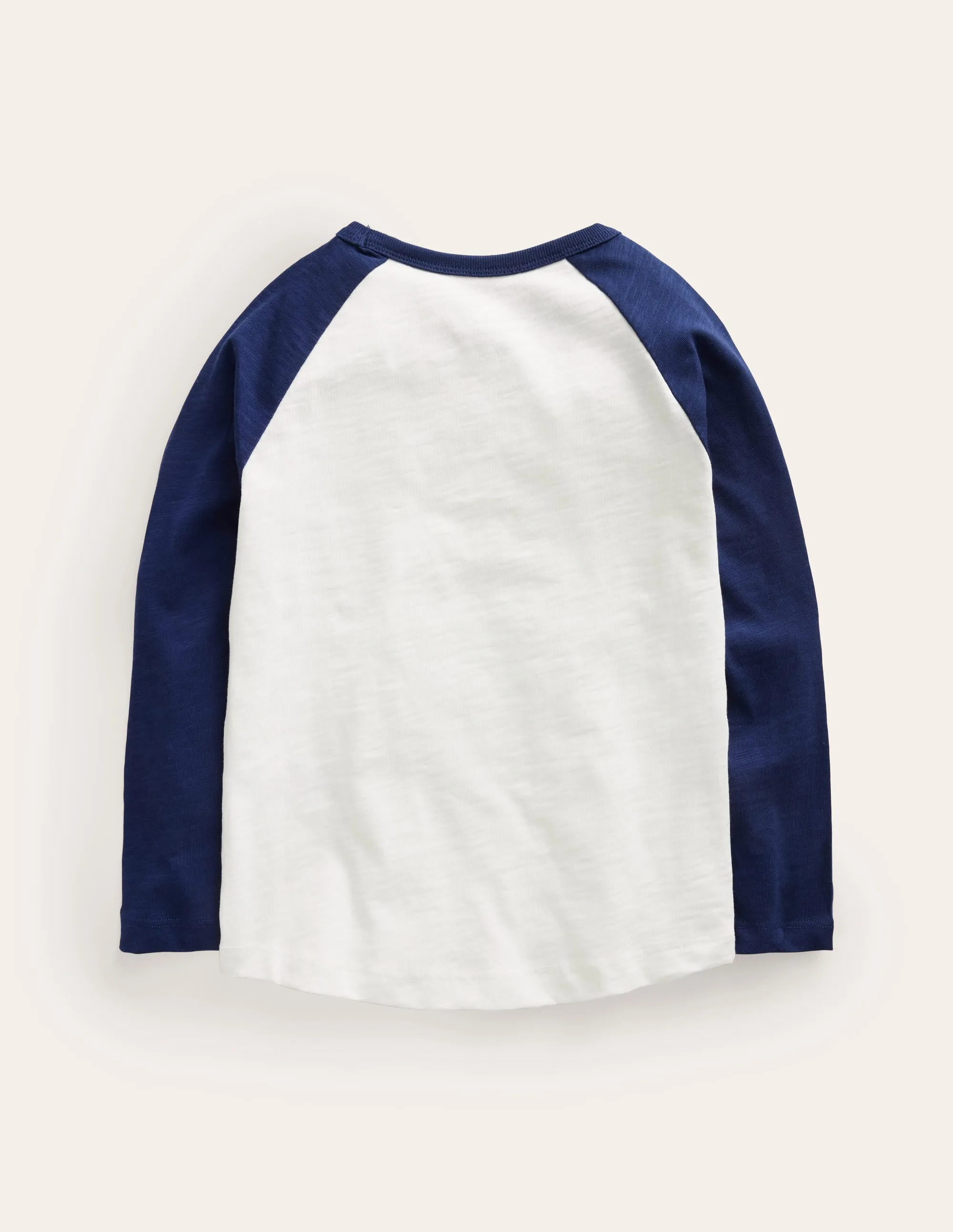 Raglan Fact File T-shirt-Ivory/Navy Sharks