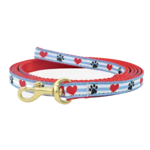 Teacup Leash | Pawprint Stripes