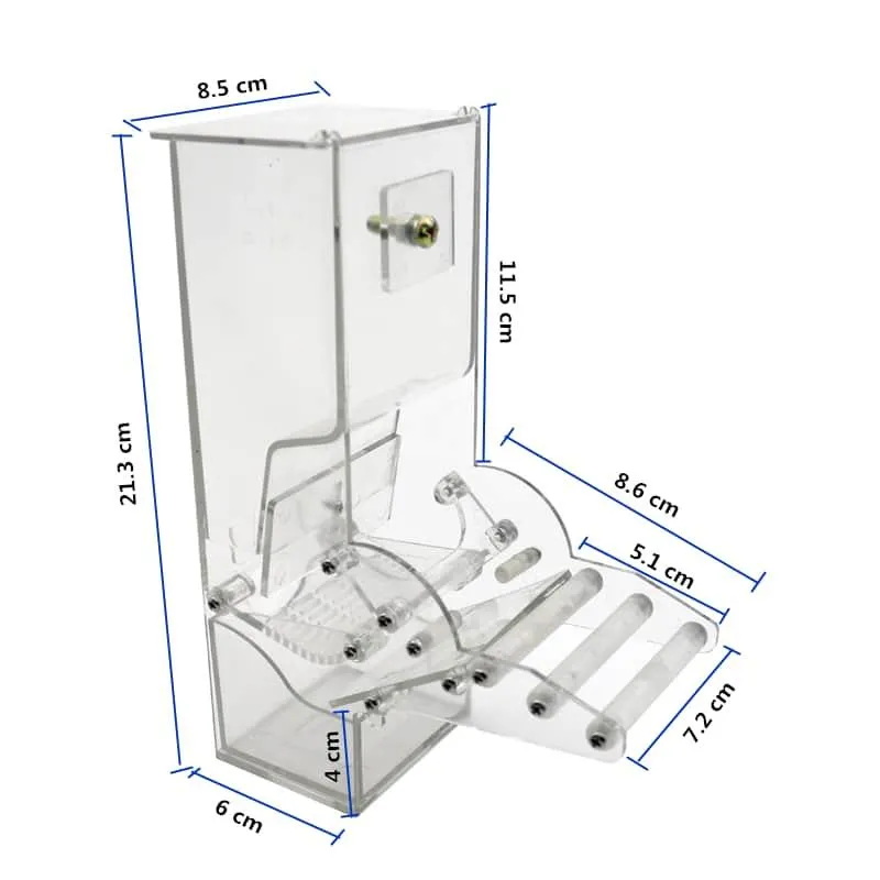 White Plastic Feeder For Birds