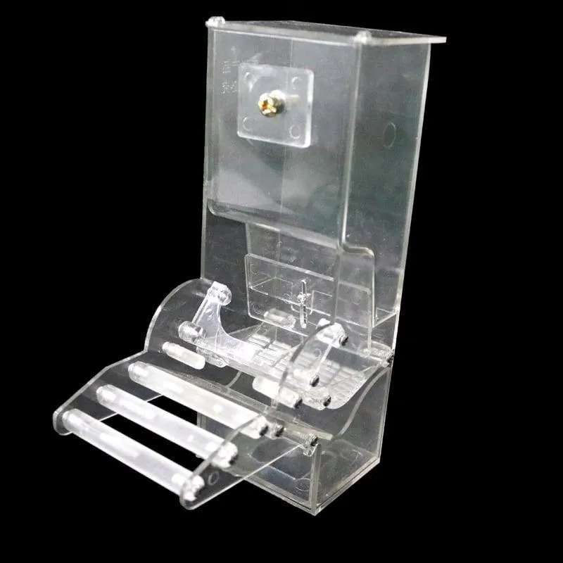 White Plastic Feeder For Birds